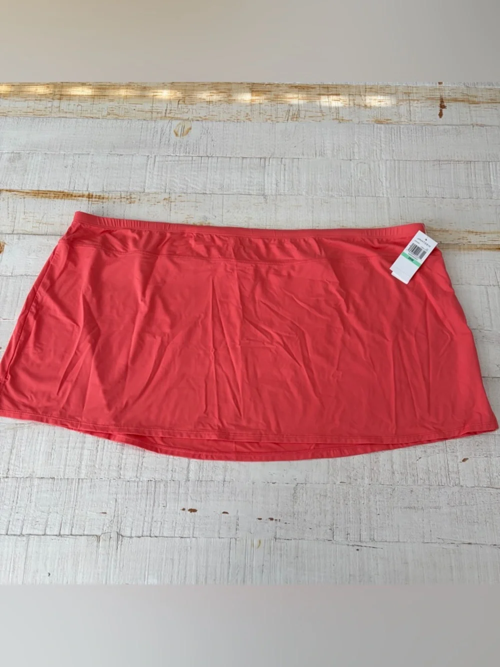Jantzen Swim Skirt Cover Up NWT size 26W in Coral Cutie‎ Pull On Beach Resort